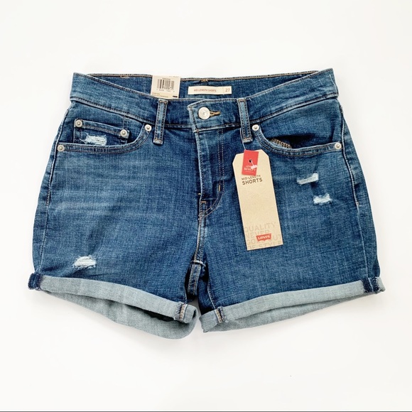Levi's Pants - Levi’s Distressed Mid Length Denim Jean Short 27 NWT